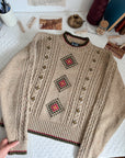 The Autumn Aztec Mock Neck Sweater (S)