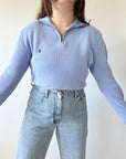 The Periwinkle Polo Quarter Zip (L)