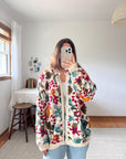 The Autumnal Fruit Cardigan (L)