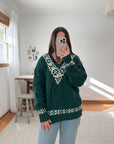 The Pine Tree V Neck Sweater (L)