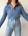 The Cornflower Blue Polo Henley (M)