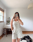 The Creamy Old Navy Shortalls (M)