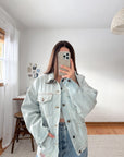 The Light Wash Western Denim Jacket (M)