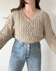 The Braided Oat Sweater (XL)