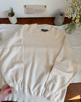 The Creamy Textured Crewneck (L)