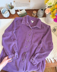 The Grape Soda Corduroy Button Up (M)