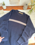 The Blueberry Stripe Sweater (XL)