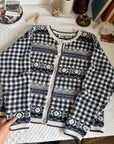 The Gingham Granny Cardigan (M)