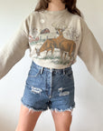 The Barn Deer Crewneck (L)
