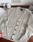 The Cable Knit Cozy Cardigan (L)
