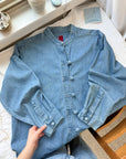 The Denim Toggle Button Up (XL)