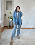 The Denim Toggle Button Up (XL)