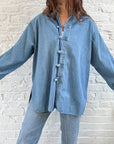 The Denim Toggle Button Up (XL)