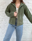 The Springy Corduroy Zip Up (M)