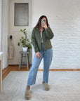 The Springy Corduroy Zip Up (M)