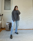 The grey speckled Henley (L)