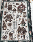 The Woodland Birdhouse Tapestry Blanket