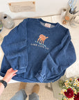 The Embroidered Fawn Crewneck (M)