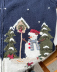The Snowman Zipper Cardi (L)