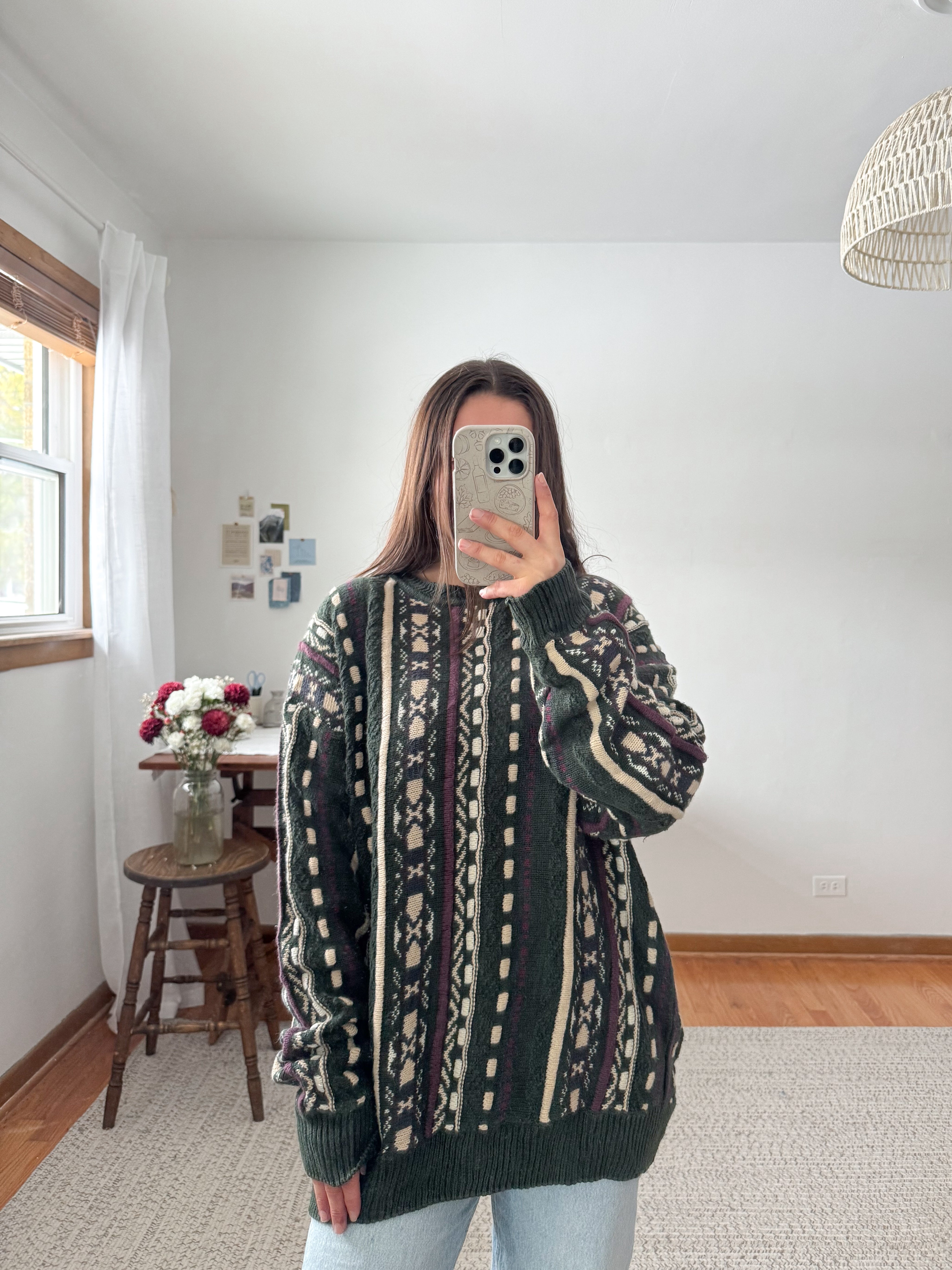 The Tomboy Coogi Style Sweater (L) – earthful collective
