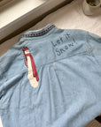 The Snowman Denim Button Up (M)