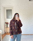 The Maroon Floral Tapestry Jacket (M)
