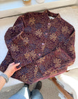 The Maroon Floral Tapestry Jacket (M)