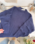The Navy Mockneck Sweater (XL)