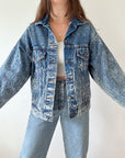 The Acid Wash Denim Jacket (M)