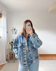 The Acid Wash Denim Jacket (M)