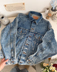 The Acid Wash Denim Jacket (M)