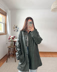 The Forest Green Leather Jacket (L)
