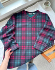 The Tartan V Neck Fleece (L)