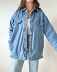 The Mid Wash Denim Shacket (L)