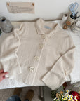 The Fluffy Cloud Big Button Cardigan (S)