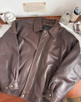 The Chocolate Brown Leather Jacket (XL)