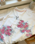The Hummingbird Collared Open Cardigan (L)