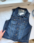The Deep Wave Denim Vest (S)