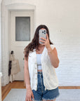 The Crochet Shell Vest (M)