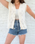 The Crochet Shell Vest (M)