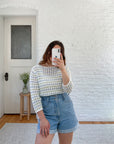 The Striped Crochet Top (M)