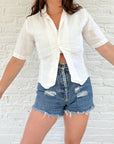 The Pure Linen Button Up (S)