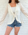 The Ruffle Coast Tie Top (M)