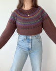 The Color Splash Fair Isle Sweater (M)