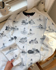 The Coastal Lighthouse Cardigan (L)