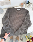 The Aspen Cable Knit Sweater (L)