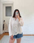The Crochet Driftwood Cardigan (XXL)