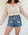 The Crochet Driftwood Cardigan (XXL)
