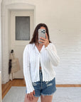 The Cloudy One Button Cardi (M)