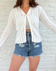 The Cloudy One Button Cardi (M)